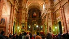 vignale, monferrato, typical baroque church interior, piedmont, italain gourmet travel - jane gifford's exclusive photographic travel guide to italy