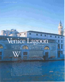 Venice Lagoon, pdf of feature in Italia! Magazine by jane gifford