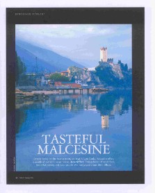 Tasteful Malcesine, pdf of magazine feature in Italia! Magazine by jane gifford