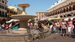 Padua, city of markets, piazza delle erbe, photography by jane gifford