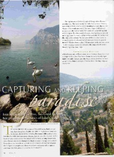 Capturing and Keeping Paradise, pdf of feature in Italy magazine by jane gifford