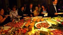 Italy, Emilia Romagna, Rivalta Castle, fabulous buffet of regional food, Charity Ball. italain gourmet travel, your exclusive photographic travel guide to italy, photographer jane gifford