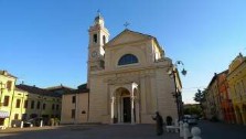 Italy, Emilia Romagna, Brescello church and square, location for Don Camillo and Peppone films, italain gourmet travel, your exclusive photographic travel guide to italy, photogrpaher jane gifford