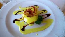 Italy, Emilia Romagna, Reggio Emilia, Cavazzone Restaurant - Parma ham and parmesan souffle, italian gourmet travel, your exclusive photographic travel guide to italy, photographer jane gifford